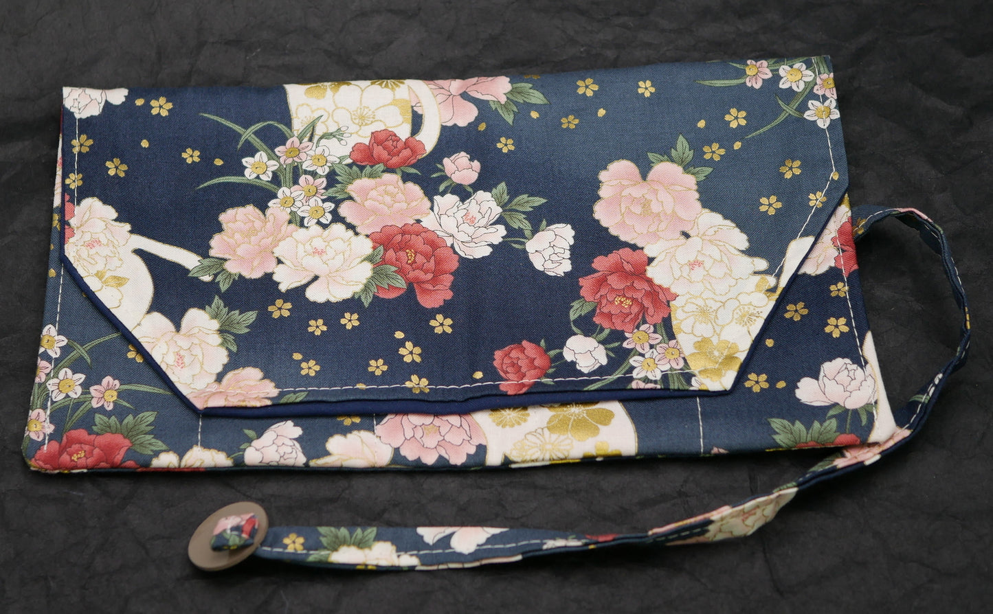 Pen Sleeves - 5 pen - Blue, flowers, white cats - #2