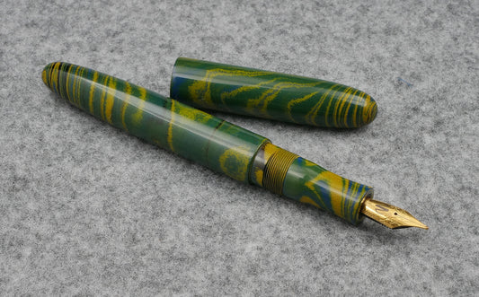 Majestic - Large - Nikko Tropical ebonite - Jowo #6 nib