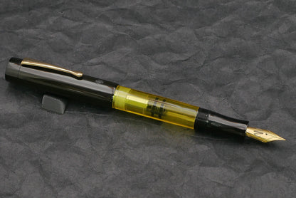 Orville - Medium - SEM Black ebonite - clip - piston - #6 nib