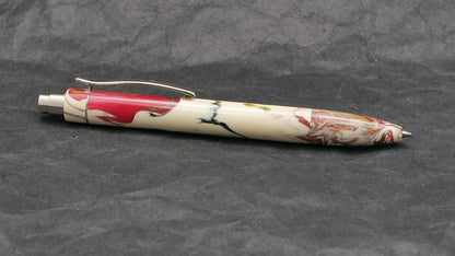 Preston Ballpoint - Carolina Pen Co Ivory Roses resin - clip