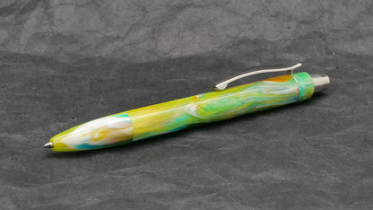 Preston Ballpoint - D Squared Arts Kaleidoscope resin - clip