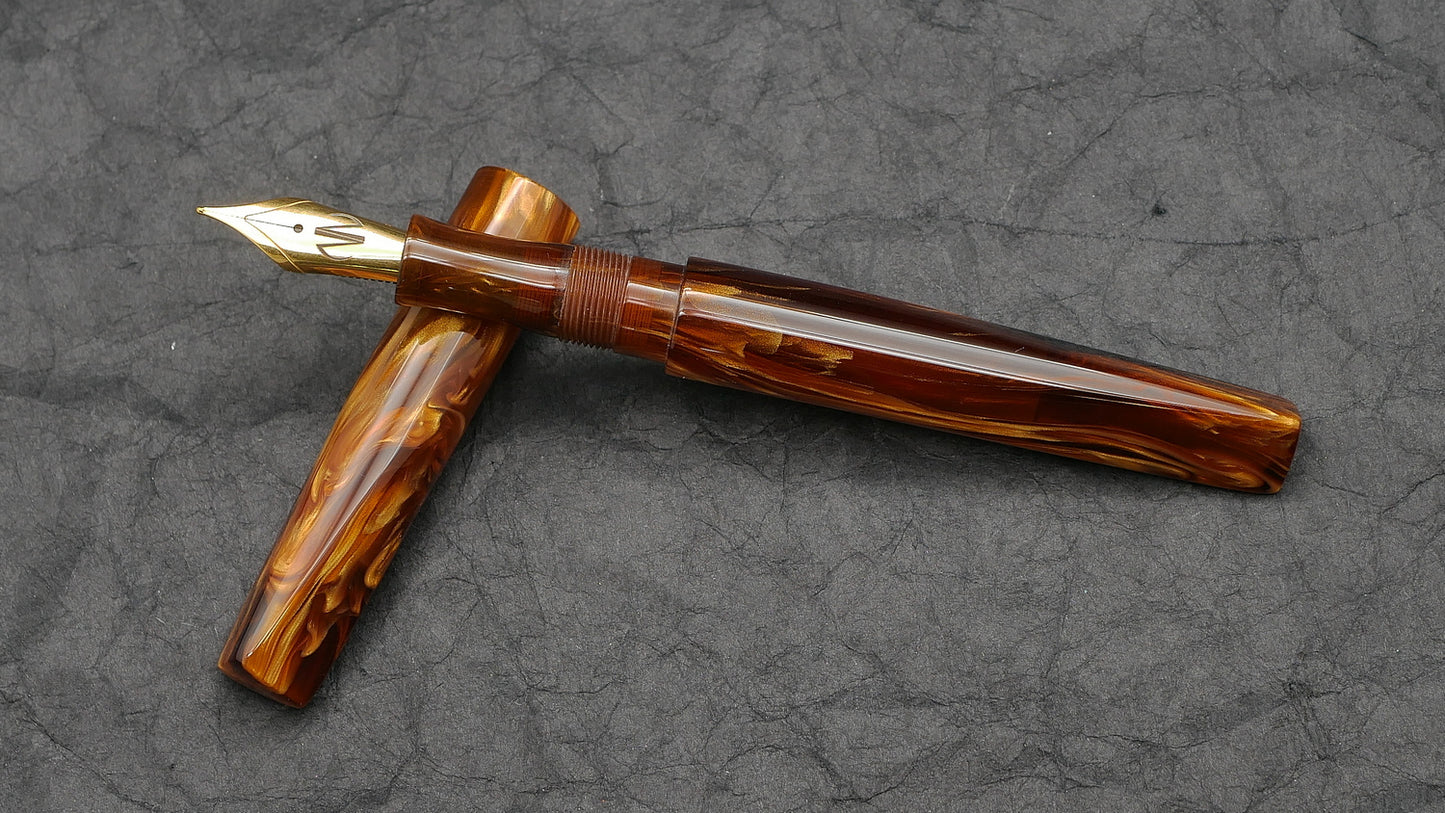 Prospector - Slim - Corrl resin, Amber Tortoise - #6 nib