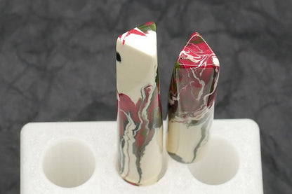 Prospector - Small - Carolina Pen Co Ivory Roses resin - 2 - #6 nib