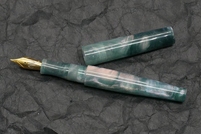 Townsend - Small – D Squared Teal Abalone resin - #6 nib