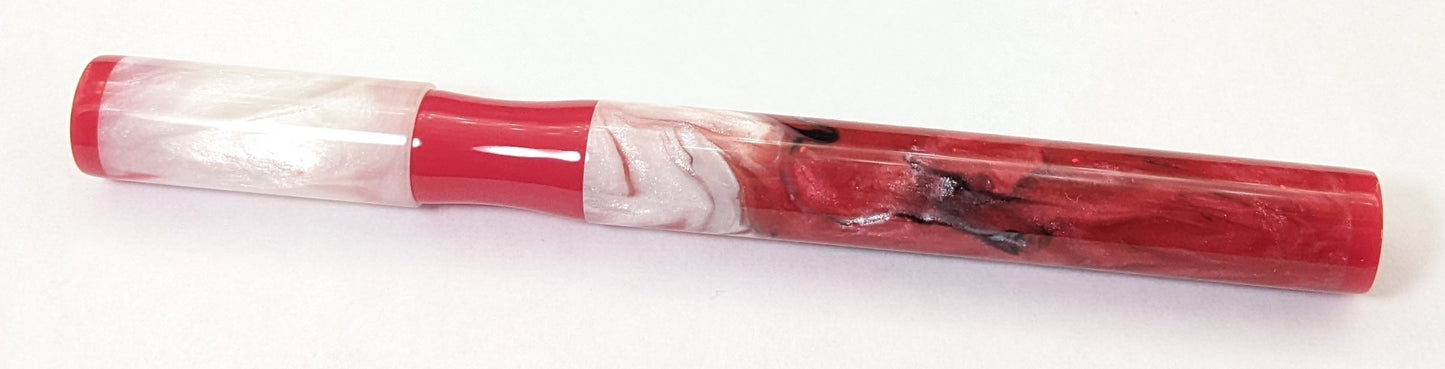 Hale - Small - Corrl Creatons Arctic Fire resin and red acrylic -Bock #6 nib